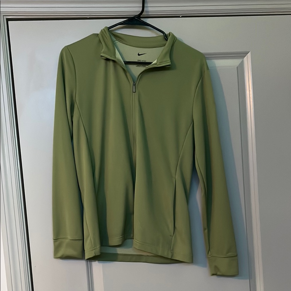 Nike Dry-Fit Olive Green Full-Zip Jacket